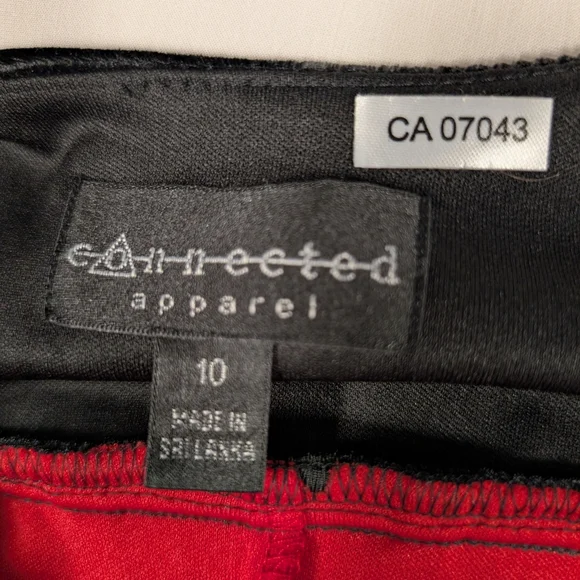 Connected Apparel Black and Red Mini Dress - Picture 10 of 10